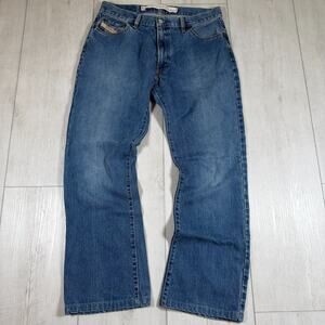Diesel Industry Fanker Regular Slim Bootcut Jeans 34x29 Distressed Grunge